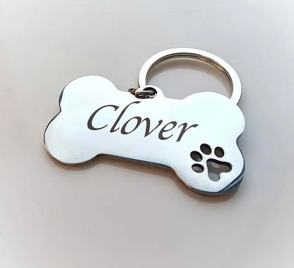 2pcs Personalized Stainless Steel Dog Tags