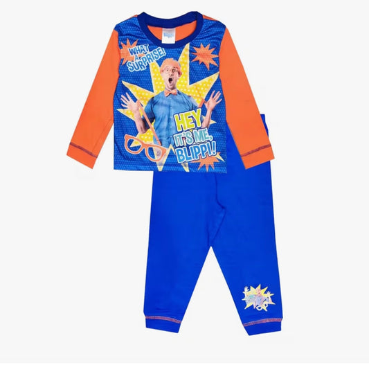 Kids Boys Blippi WHAT A Surprise Pyjamas