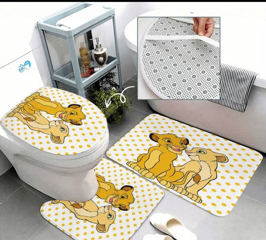 3pc lion king bathroom set