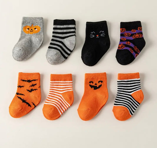 Baby Boys 8Pc Halloween Socks