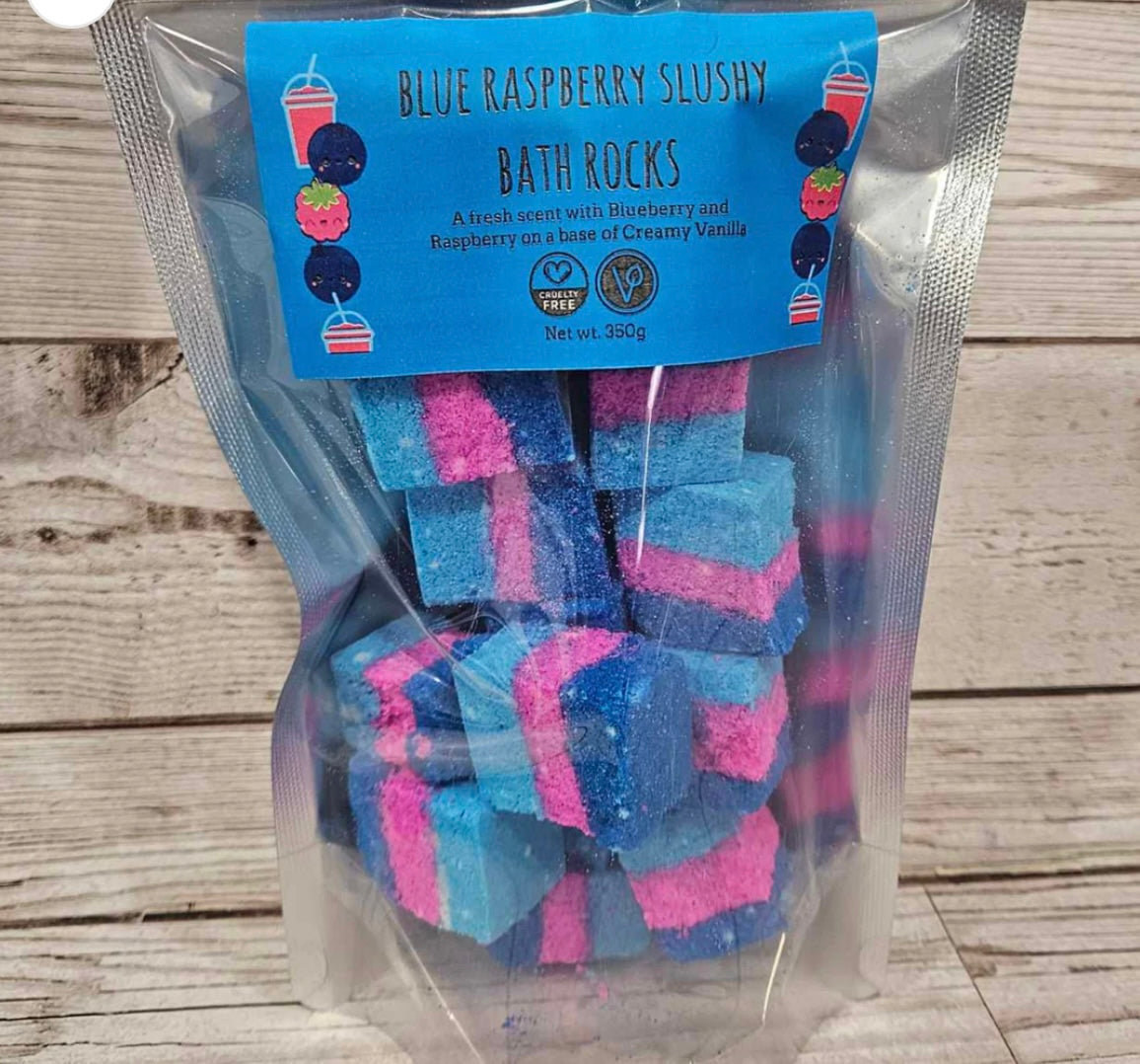 Blue Raspberry Slushy Bath Bomb Rocks