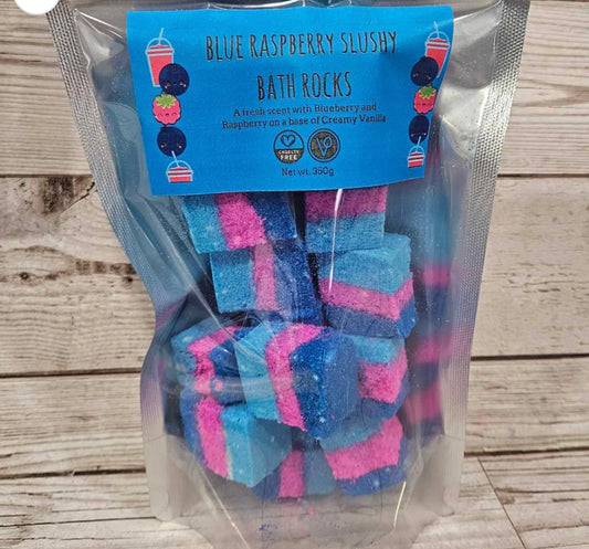 Blue Raspberry Slushy Bath Bomb Rocks