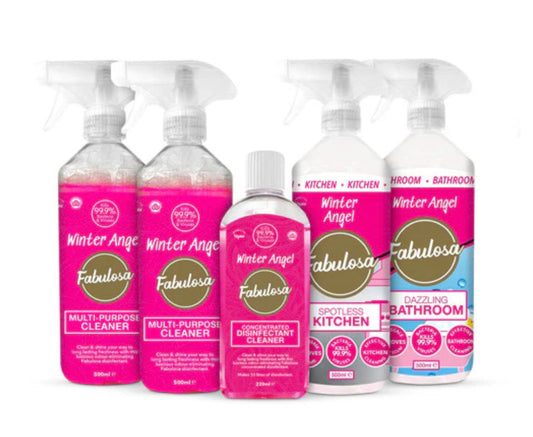 Fabulosa Winter Angel Mini Cleaning Bundle 5 Piece