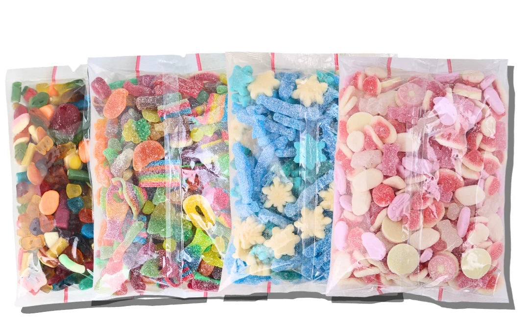 4Kg Fizzy, Jelly, Blue and Pink Sweet Assortment