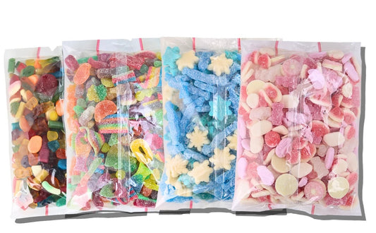 4Kg Fizzy, Jelly, Blue and Pink Sweet Assortment
