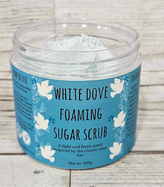 White Dove Foaming Body Sugar Scrub-150g