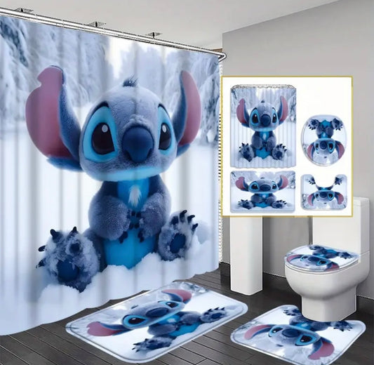 Disney Stitch 4Pc BathRoom Set