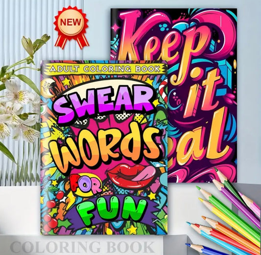 Adult Fun Quotes Mandala Coloring Book