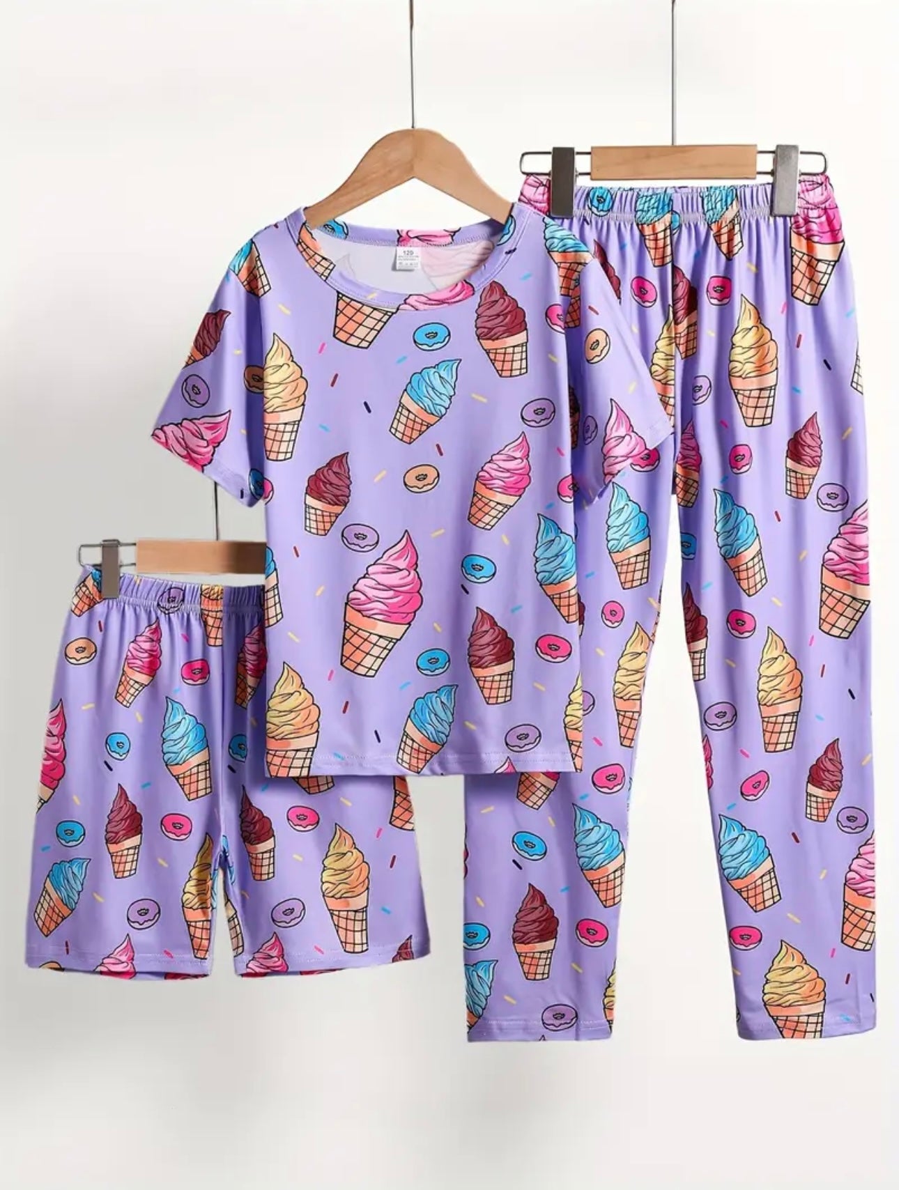3pc ice cream pyjamas