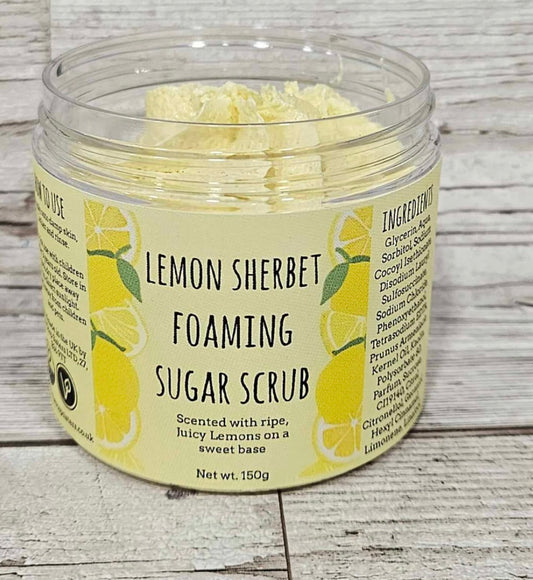 Lemon Sherbet Foaming Body Sugar Scrub-150g