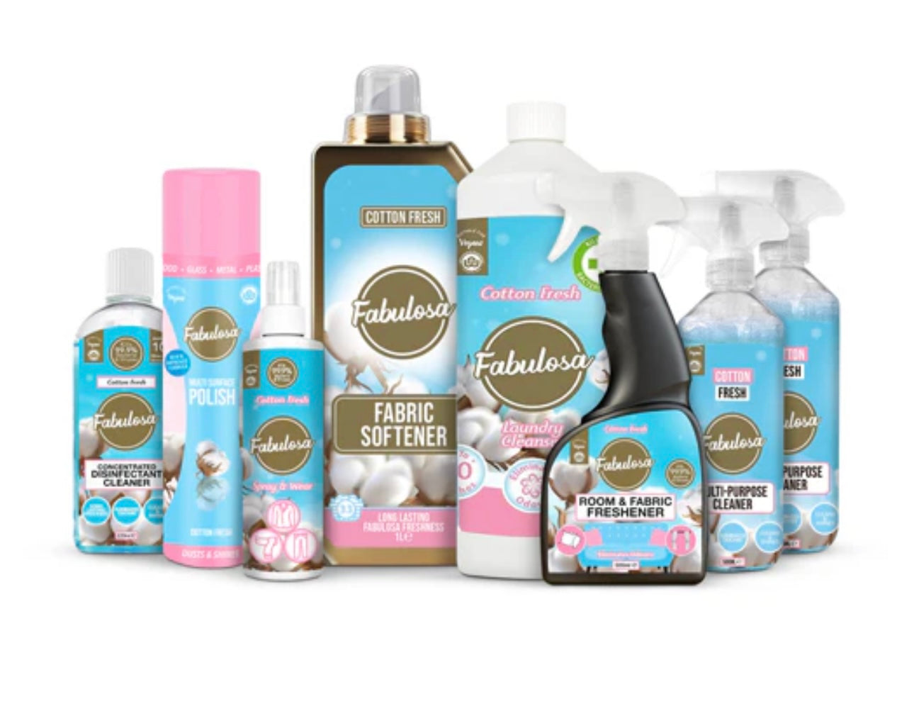 Fabulosa Cotton Fresh Cleaning Bundle 8 Pieces