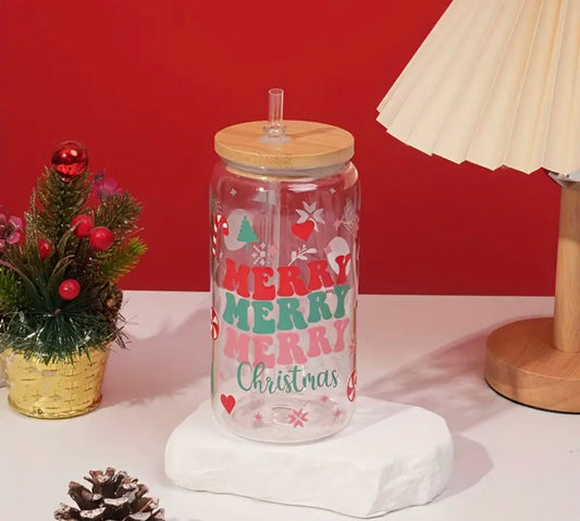 Merry Xmas Libby Glass