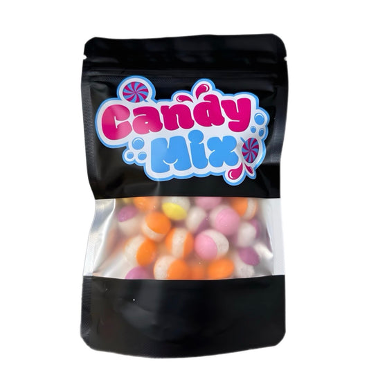 Freeze dried dessert flavoured rainbow crunch