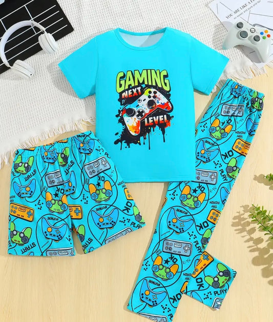 3Pc Boys Gaming Pyjamas