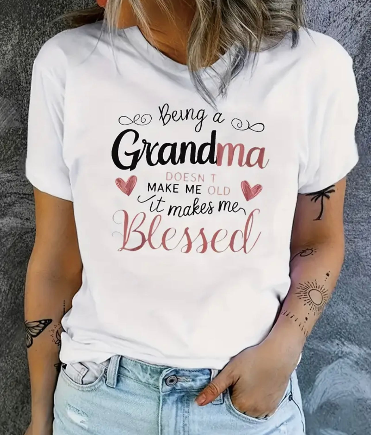 Women's "Being a GRANDMA" Quote T-Shirt