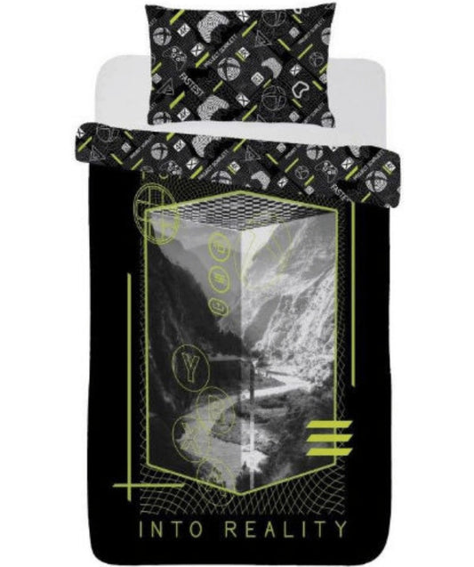 OFFICIAL XBOX 'INTO REALITY' REVERSIBLE SINGLE DUVET SET