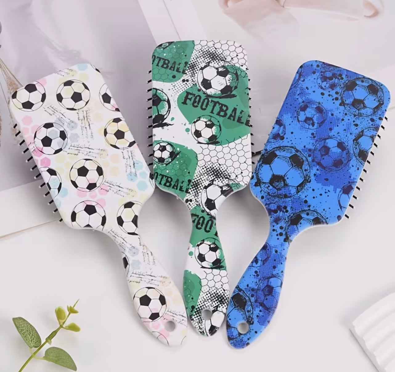 Football Hair Brush