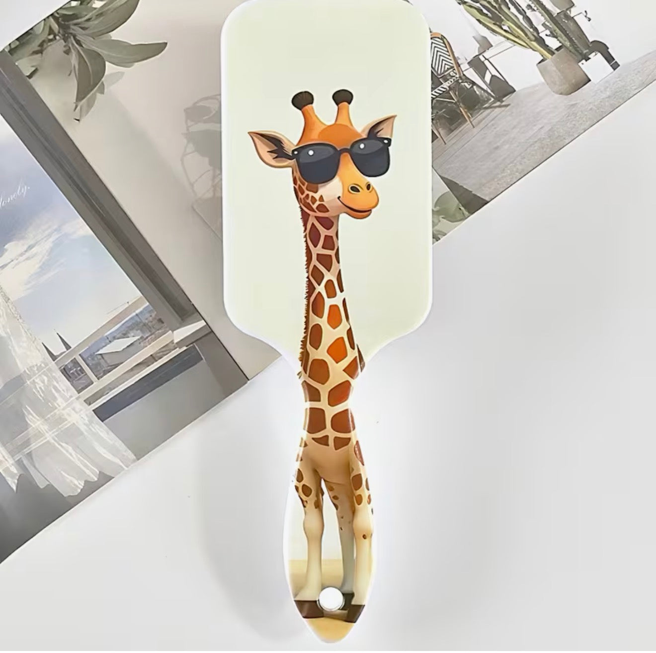 Cute Giraffe Pattern hair brush