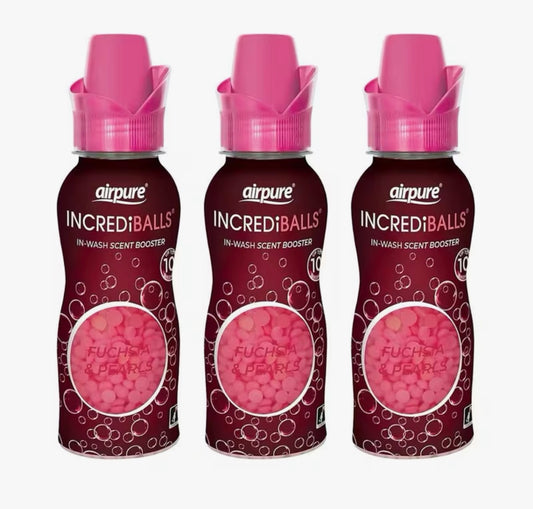 Pack of 3 Airpure Incrediballs In-wash Scent Booster Fuchsia & Pearls