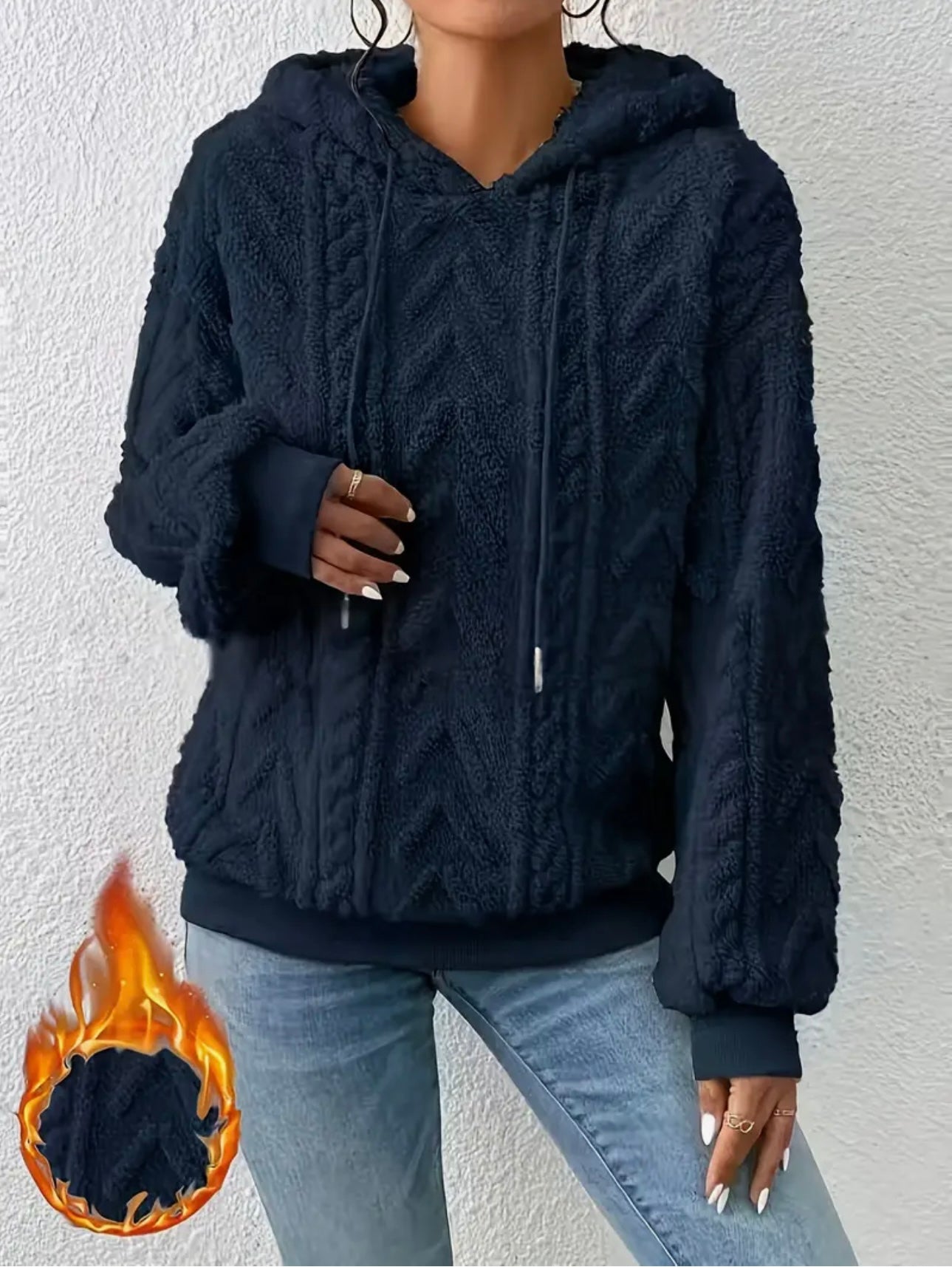 Women Cozy Fleece Hoodie