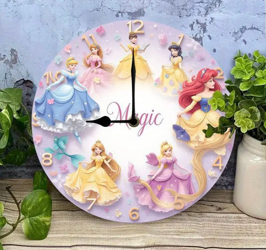 Princess Themed Wall Clock