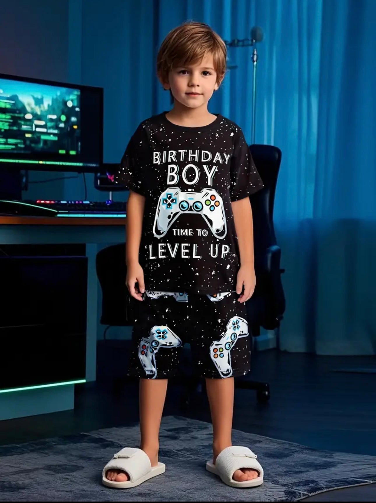 Birthday boy level up pyjamas