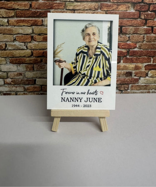 Personalised Forever In Our Hearts Polaroid