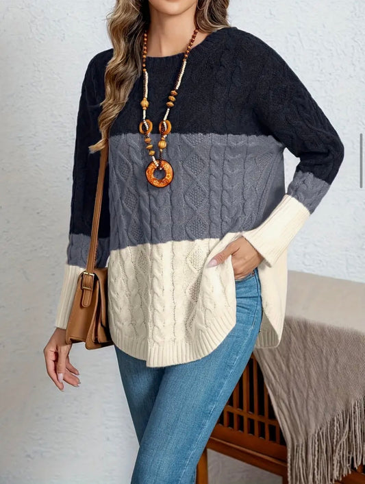 Plus Size stripped jumper