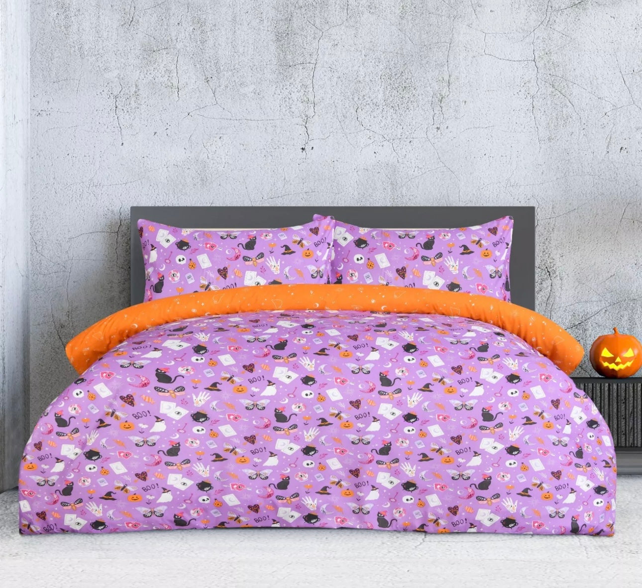 Halloween Themed Bedding Set - Double