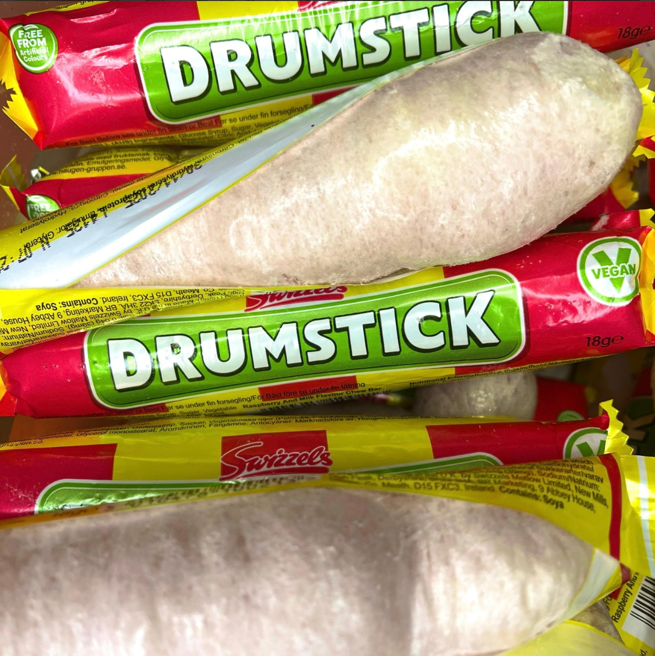 Drumstick Original Raspberry And Milk Chew Bar - Freeze Dried Sweets