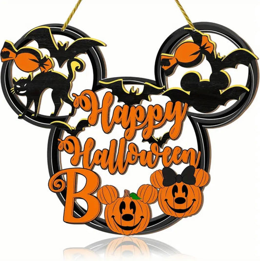 Mickey Mouse Halloween Door Hanger