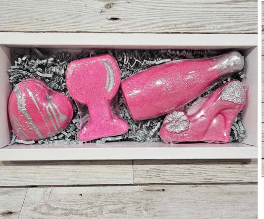 Raspberry Fizz Bath Bomb Gift Set