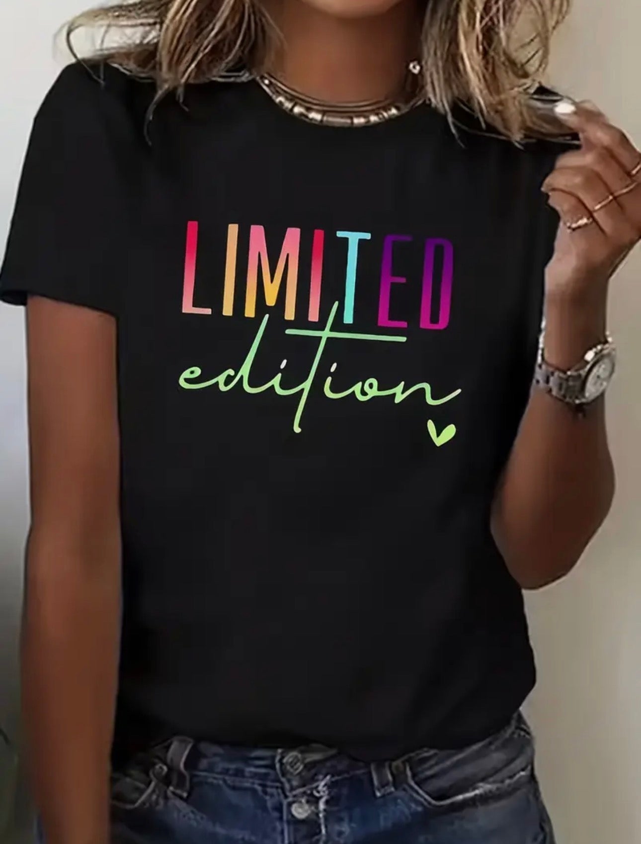 Limited edition rainbow top