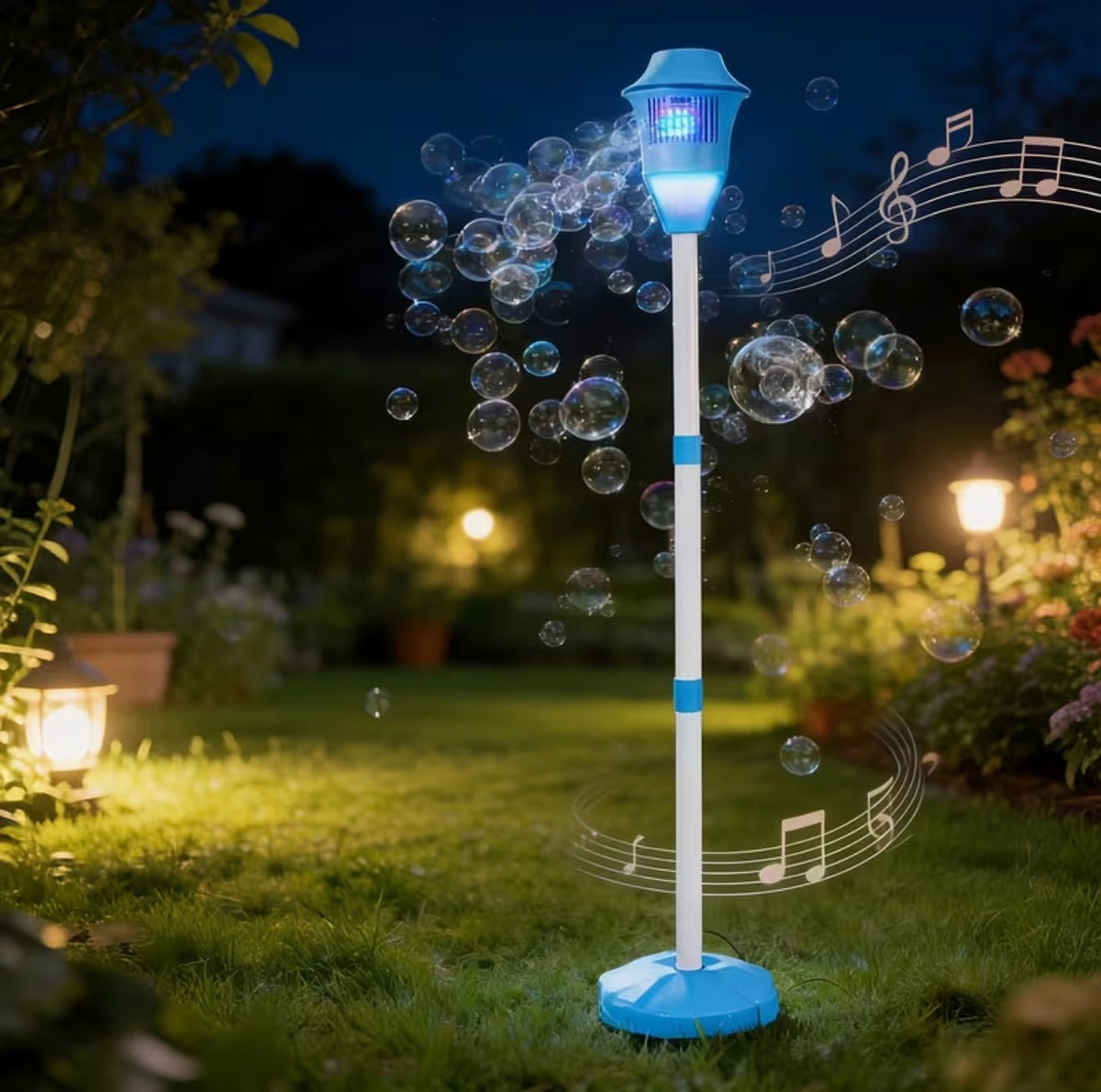 Adjustable Height Standing Bubble Machine