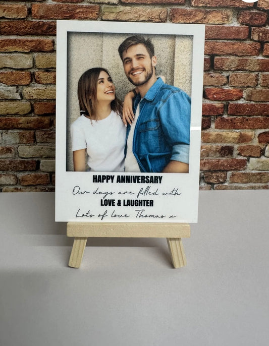 Personalised Happy Anniversary Polaroid