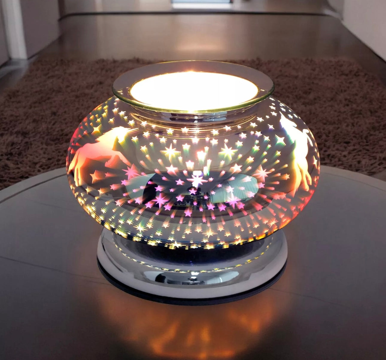 Unicorn Aroma Lamp Oil Wax Warmer 3D