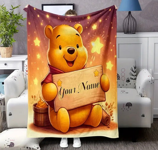 Personalised Winnie The Pooh Blanket