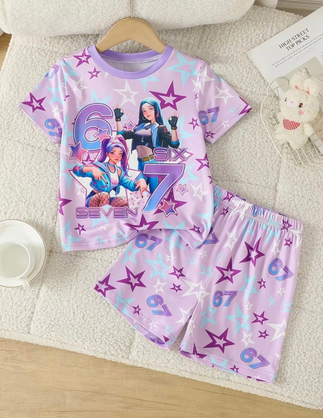 K POP 6 7 PYJAMAS SET