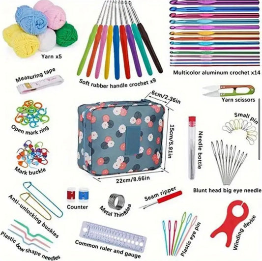 107pcs crochet and knitting set