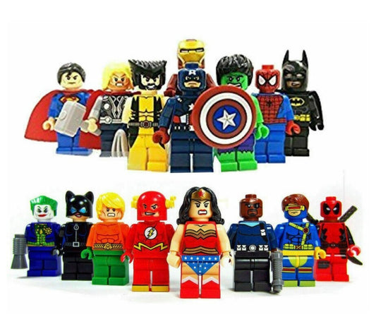 16Pcs Marvel Avengers  Mini Figures Dc Set Fit Lego
