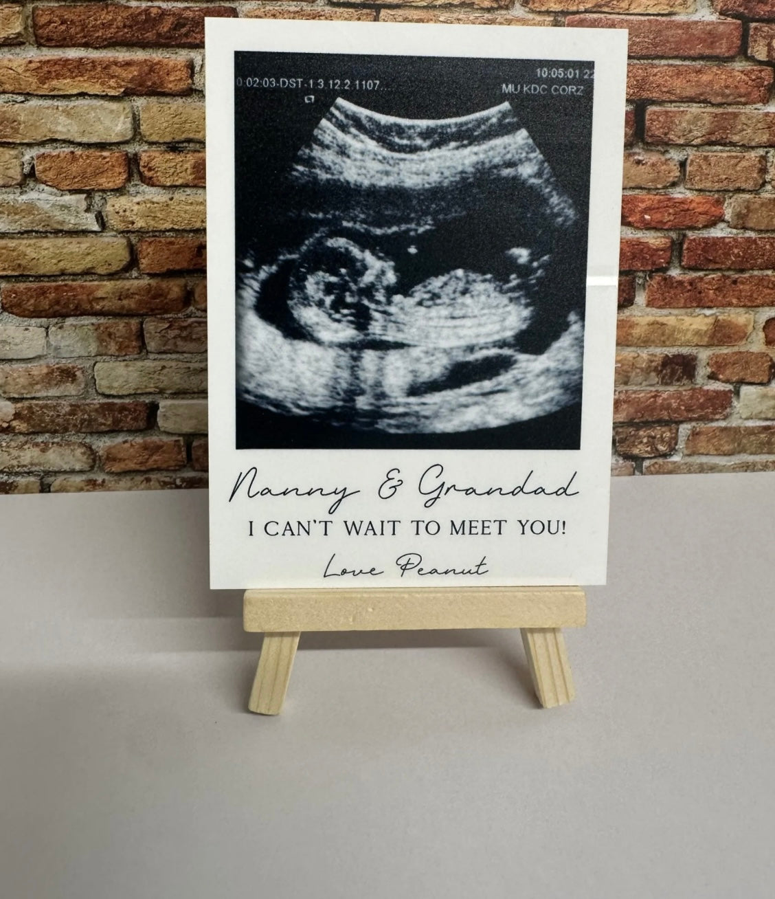 Personalised Baby Scan Polaroid