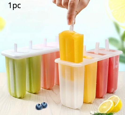 Easy Clean 4-Cavity Popsicle Molds