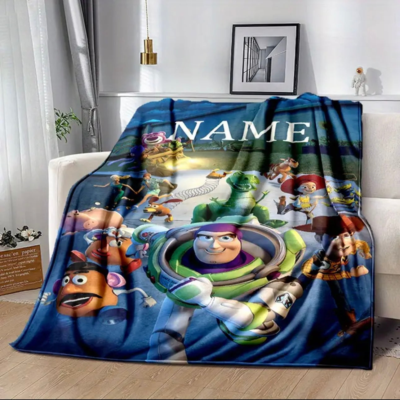Toy story personalised blanket