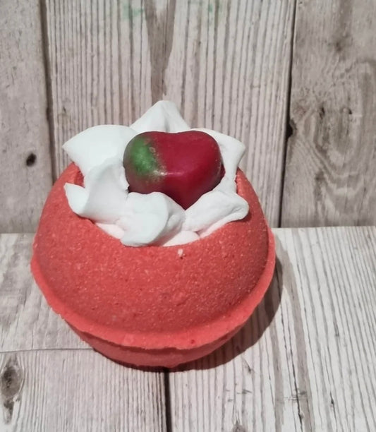 Toffee Apple Whipped Top Bath Bomb