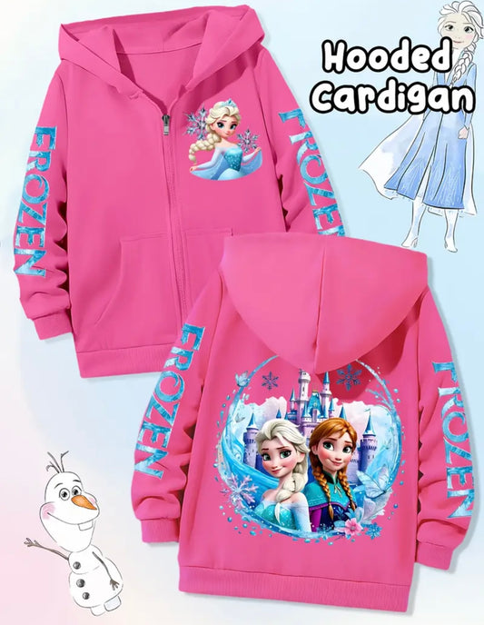 Disney Princess Frozen Hooded Zip-Up Sweatshirt
