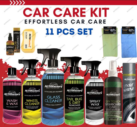 11 Pcs Complete Auto Car Cleaning Kit