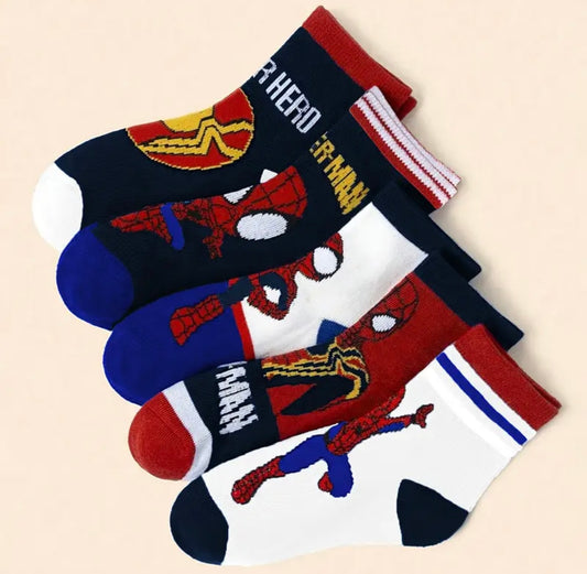 Spider-Man Boys 5Pc Socks