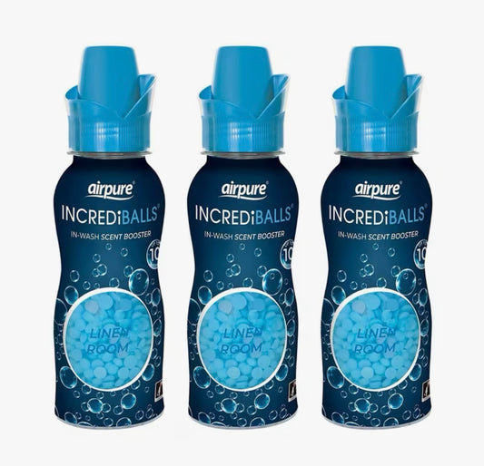 Pack of 3 Airpure Incrediballs In-wash Scent Booster Linen