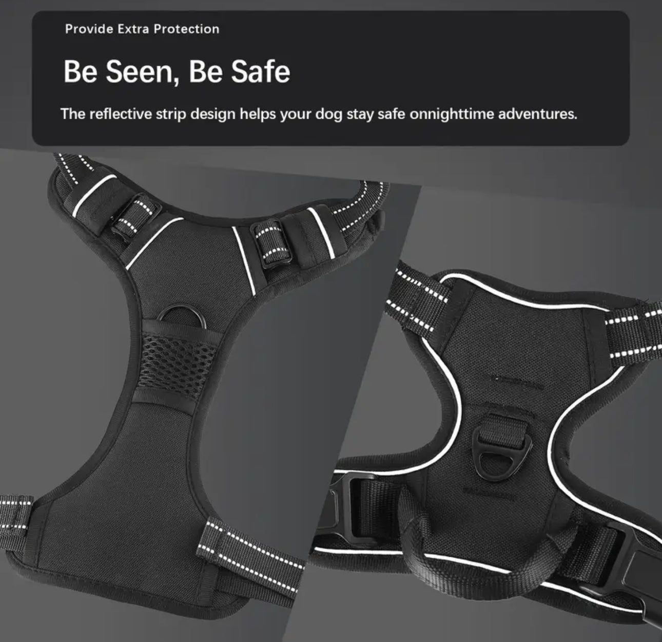 4pcs dog harness and leash set