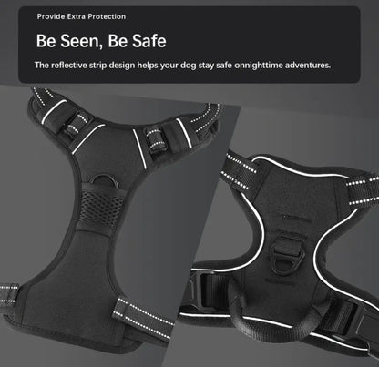 4pcs dog harness and leash set